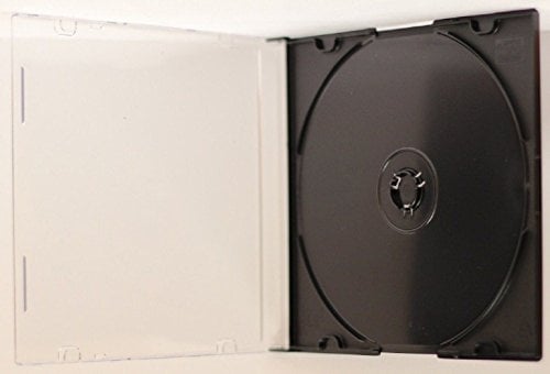 Book Cover Yens CD Slim Slim CD Jewel Cases, Black, 100 Piece