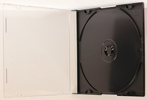 Yens CD Slim Slim CD Jewel Cases, Black, 100 Piece