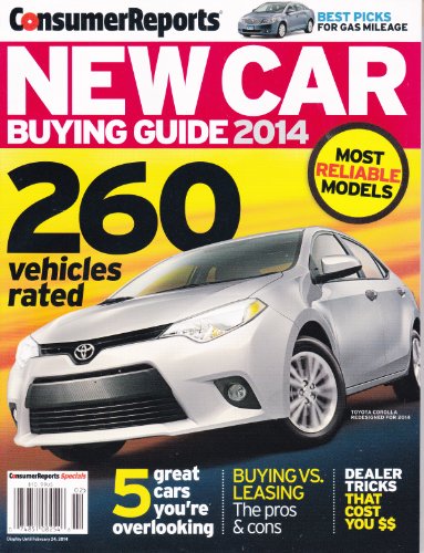 Consumer Reports New Car Buying Guide 2014