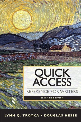 Quick Access Reference for Writers (7th Edition) by Troyka, Lynn Q. Published by Longman 7th (seventh) edition (2012) Plastic Comb