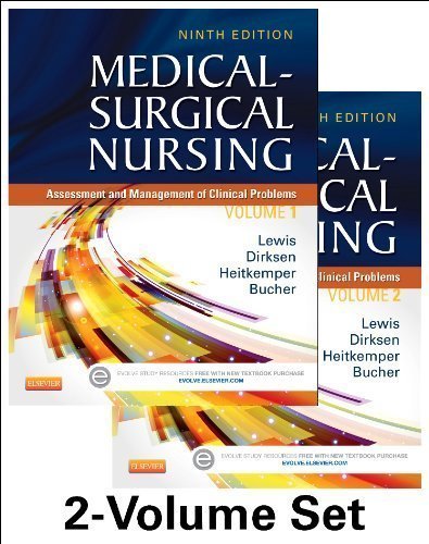 Medical-Surgical Nursing - 2-Volume Set: Assessment and Management of Clinical Problems, 9e (Medical- Surgical Nursing(Lewis)) by Lewis RN PhD FAAN, Sharon L. Published by Mosby 9th (ninth) edition (2013) Paperback