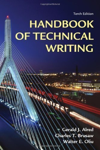 Handbook of Technical Writing by Alred, Gerald J. Published by Bedford/St. Martin's 10th (tenth) edition (2011) Spiral-bound