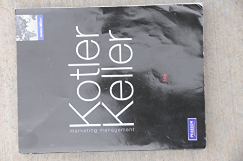 Marketing Management (14e Edition) by Kotler Keller Published by Pearson 14e edition (2012) Paperback