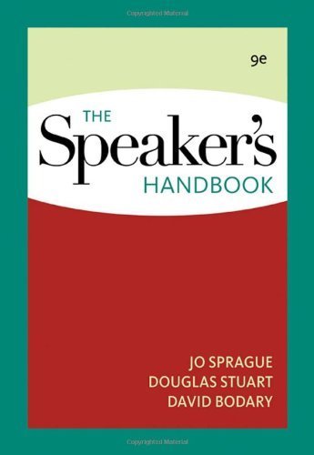 The Speaker's Handbook by Sprague, Jo Published by Cengage Learning 9th (ninth) edition (2008) Spiral-bound