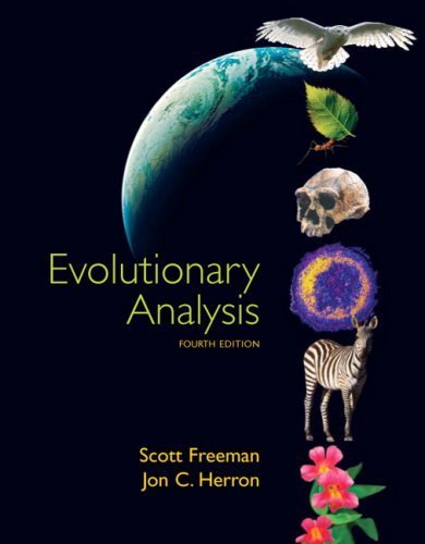 Evolutionary Analysis by Freeman, Scott Published by Benjamin Cummings 4th (fourth) edition (2007) Hardcover
