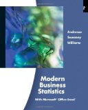 Modern Business Statistics with Microsoft Excel (with Printed Access Card) by Anderson, David R. Published by Cengage Learning 4th (fourth) edition (2011) Hardcover