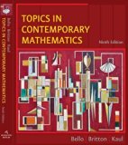 Topics in Contemporary Mathematics by Bello, Ignacio Published by Cengage Learning 9th (ninth) edition (2007) Hardcover