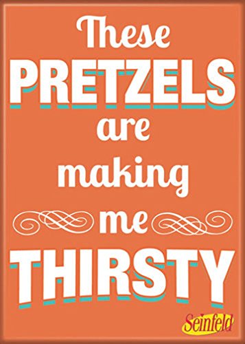Ata-Boy Seinfeld 'These Pretzles' 2.5" x 3.5" Magnet for Refrigerators and Lockers