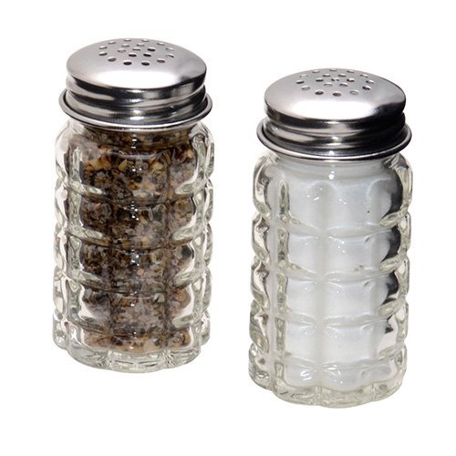 Book Cover Set of 2 Retro Style Salt and Pepper Shakers with Stainless Tops
