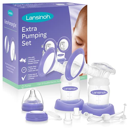 Book Cover Lansinoh Extra Pumping Set with Breast Pump Parts