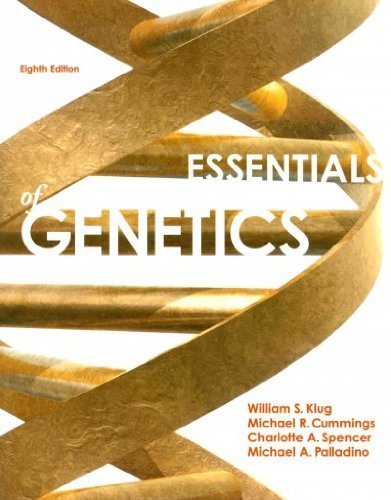 Essentials of Genetics (8th Edition) by Klug, William S. Published by Benjamin Cummings 8th (eighth) edition (2012) Paperback