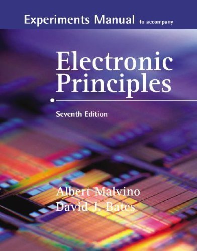Experiments Manual with Simulation CD to accompany Electronic Principles by Malvino, Albert Published by McGraw-Hill Science/Engineering/Math 7th (seventh) edition (2006) Paperback