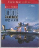 Student Solutions Manual for Stewart's Single Variable Calculus: Concepts and Contexts (with CD), 2nd by Cole, Jeffery A. Published by Brooks Cole 2nd (second) edition (2001) Paperback