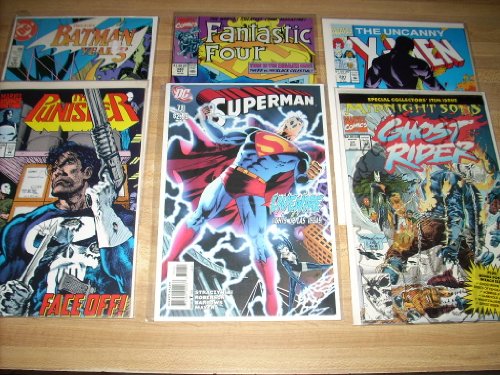 Comic Grab Bag Batman, Superman, X-Men, Ghost Rider, Punisher and Fantastic Four Included