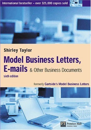 Model Business Letters, E-mails and Other Business Documents by Taylor, Shirley (2003) Paperback