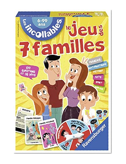 Ravensburger - 26624 - Jeu de Cartes - Jeu des 7 Familles Incollables