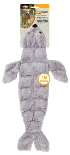 Ethical Pets Skinneeez Tons of Squeakers Seal Dog Toy, 21-Inch