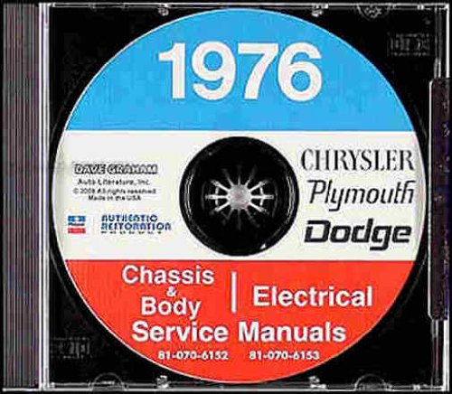 1976 DODGE REPAIR SHOP & SERVICE MANUAL & BODY MANUAL CD INCLUDES: Dart (Swinger Special, Swinger, Special Edition Sport, 360 Sport & Custom), Aspen (Custom & Special Edition), Coronet (Coupe, Custom, Brougham & Crestwood). 76