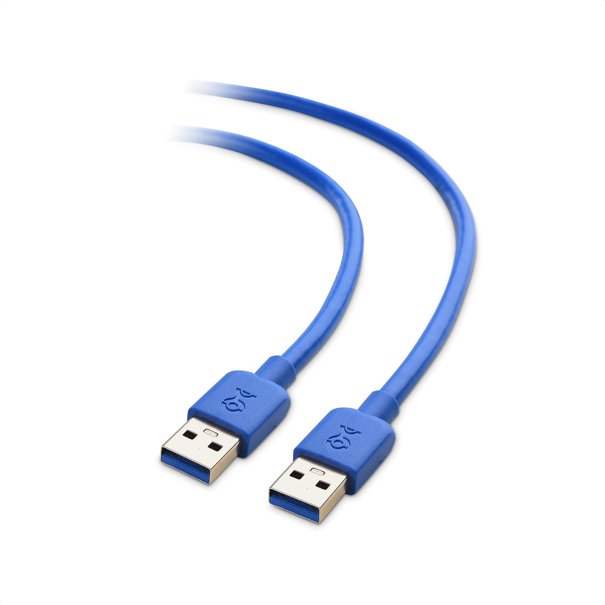 Cable Matters 2-Pack USB 3.0 Cable 3ft, USB to USB Cable/USB A to USB A Cable/Male to Male USB Cord/Double USB Cord in Blue 3 Feet Blue 2
