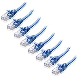 Cable Matters 8-Pack Snagless Cat 5e Ethernet Cable - 5ft, Gigabit Cat5e Cable, Cat5e Ethernet Cord, Blue
