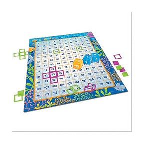Learning Resources Make a Splash 120 Mat Floor Game, 136 Pieces