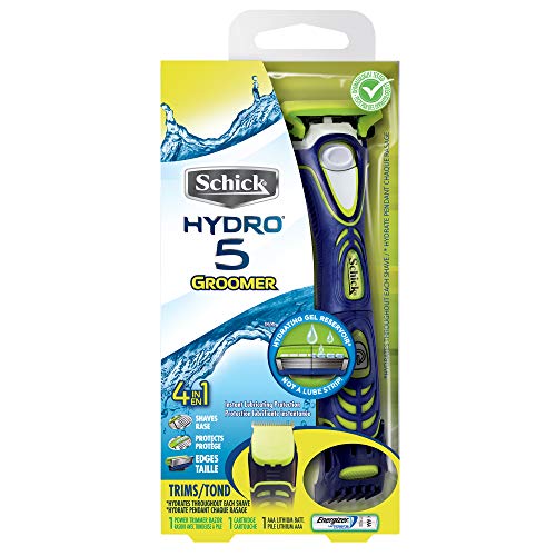 Schick Hydro 5 Electric Shaver and 5 Blade Razor for Men with Adjustable Comb for Beard Trimming