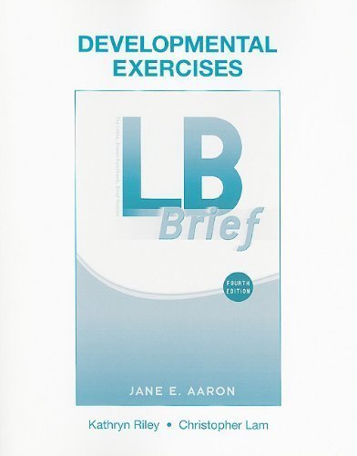 Developmental Exercises for LB Brief by Aaron, Jane E. (2010) Paperback