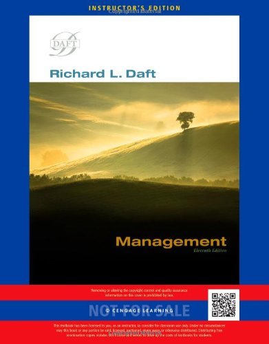 By Richard L. Daft - Management (11th Edition) (1/23/13)