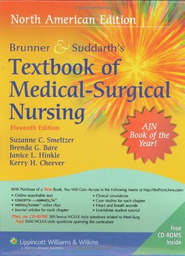 By Brenda G. Bare - Brunner and Suddarth's Textbook of Medical Surgical Nursing (North American ed) (1/31/08)