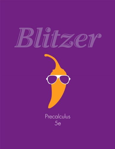 By Robert F. Blitzer - Precalculus (5th Edition) (5th Edition) (12/28/12)