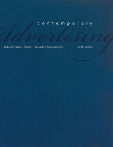 By William Arens - Contemporary Advertising (12th Edition) (9/24/08)