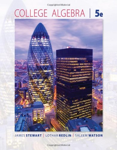 By James Stewart - College Algebra (5th Edition) (1/20/08)