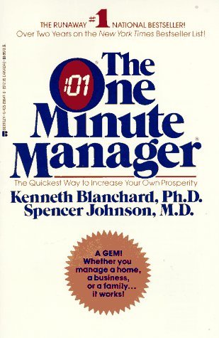Book Cover By Kenneth Blanchard - The One Minute Manager