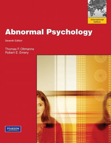 By Thomas F. Oltmanns - Case Studies in Abnormal Psychology (9th Edition) (11/27/11)