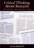 By Julian Meltzoff - Critical Thinking About Research: Psychology and Related Fields (10/31/97)
