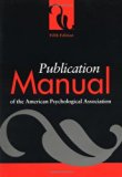 By American Psychological Association - Publication Manual of the American Psychological Association (5th edition) (5/31/01)