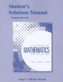 By Allen Angel (Kelly) - Student Solutions Manual for A Survey of Mathematics with Applications (9th Edition) (1.6.2012)