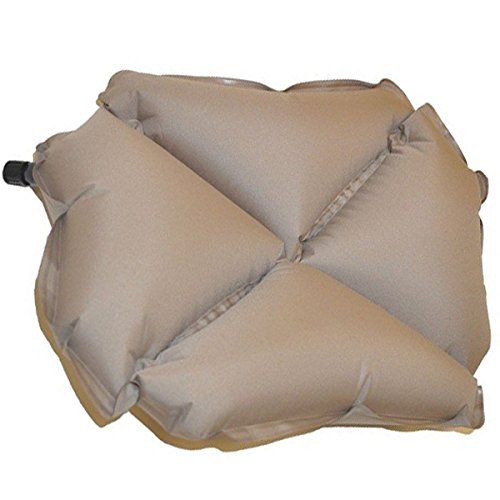 Klymit Pillow X Travel Pillow, Lightweight Inflatable Hybrid Airplane, Backpacking, Hammock, and Camping Pillow, Gray