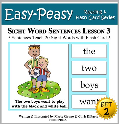 Sight Word Sentences Set 2 - Lesson 3: 5 Sentences Teach 20 Sight Words with Flash Cards (Learn to Read Sight Words - SET 2)