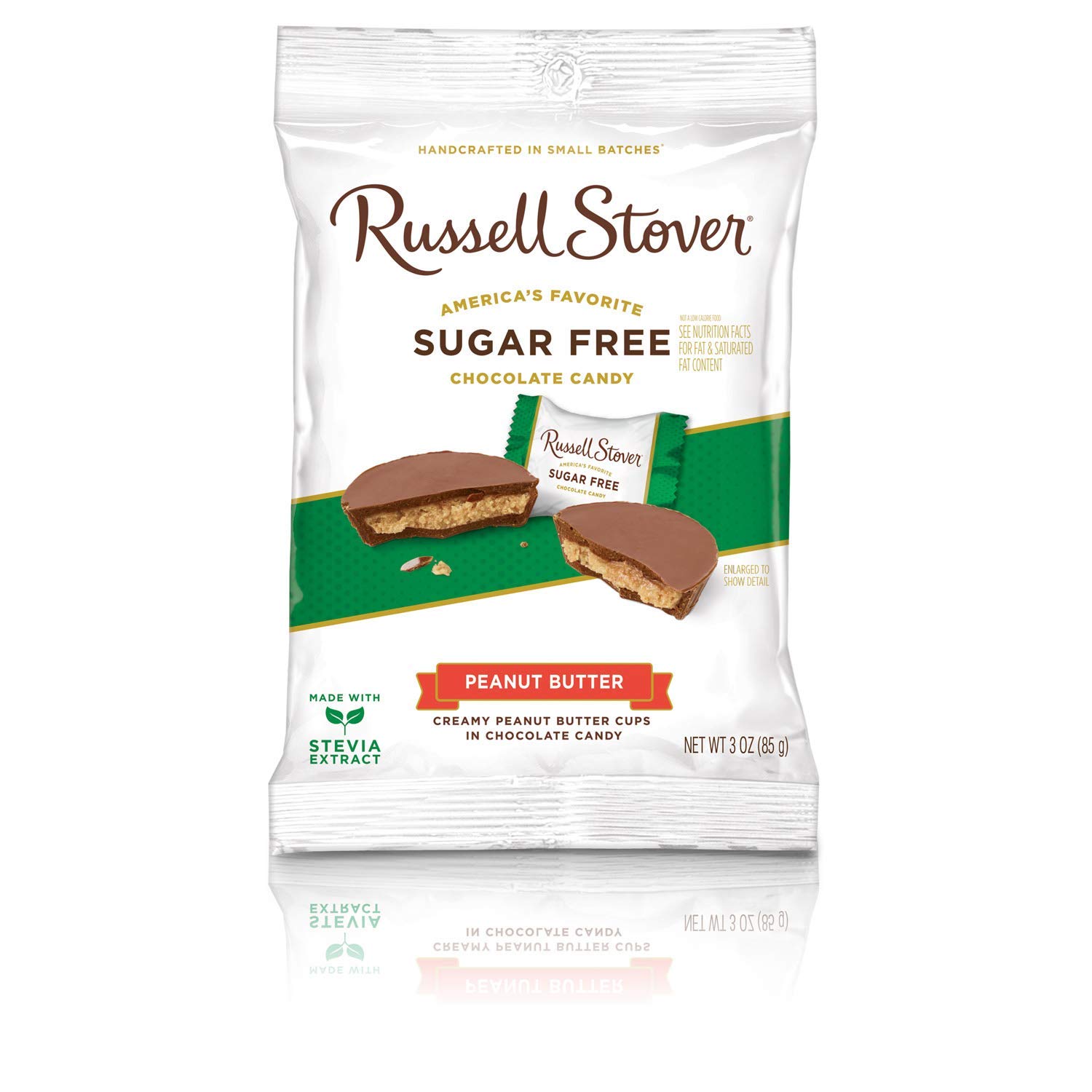 Russell Stover Sugar Free Peanut Butter Cups butter 3 Ounce (Pack of 1)