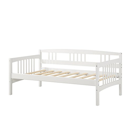 Book Cover Dorel Living Kayden Daybed Solid Wood, Twin, White