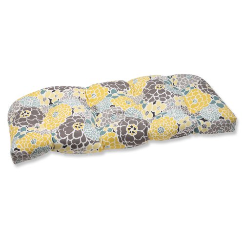 Book Cover Pillow Perfect Outdoor Full Bloom Wicker Loveseat Cushion