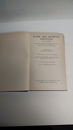 Plane and Geodetic Surveying for Engineers, Volume 2: Higher Surveying, fourth edition