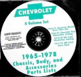 1965 1966 1967 1968 1969 1970 1971 1972 1973 1974 1975 1976 1977 1978 CHEVY - CHEVROLET FACTORY CHASSIS, BODY & PARTS & ACCESSORIES MANUAL Bel Air, Impala, Caprice, Biscayne, Malibu, Chevelle, El Camino, Camaro, Nova, Monte Carlo
