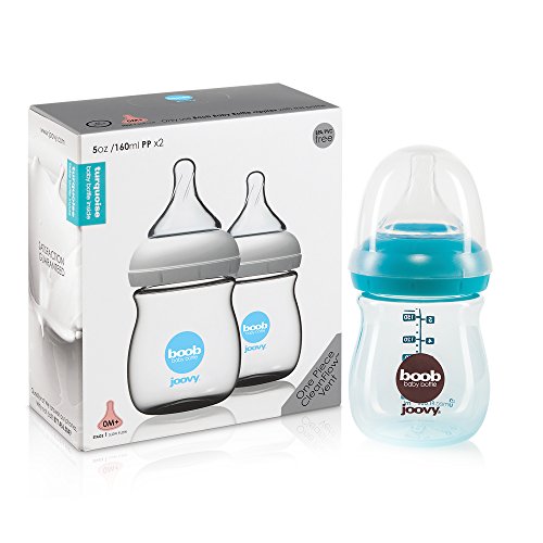 JOOVY Boob PP Baby Bottle, 160 ml, Turquoise