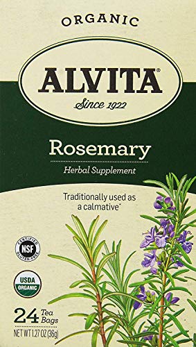 Book Cover Alvita Organic Rosemary Herbal Tea Bags, 24 Count