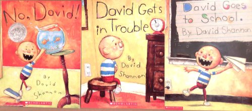 Book Cover David Shannon Pack Set of 3 Books, No David, David Gets in Trouble, David Goes to School