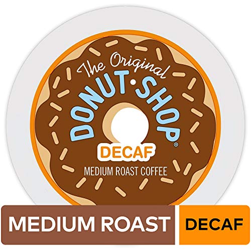 Book Cover The Original Donut Shop Keurig Single-Serve K-Cup Pods, Medium Roast Coffee, DECAF, 12 Count (Pack of 6)