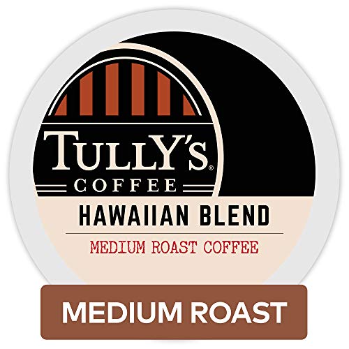 Book Cover Tully's Coffee, Hawaiian Blend, Single-Serve Keurig K-Cup Pods, Medium Roast Coffee, 72 Count (3 Boxes of 24 Pods)