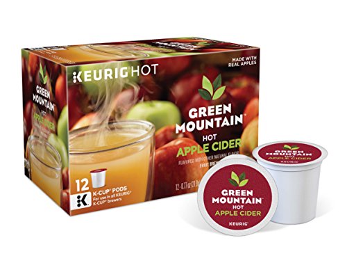 Book Cover Green Mountain Coffee Apple Cider, Single Serve Cider K Cup Pods for Keurig Brewers, Hot Apple Cider, 72Count